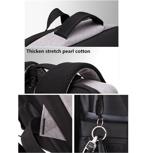 Multifunctional Strip Anti theft Mens Backpack Reflective