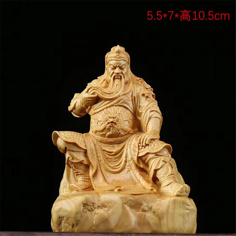 Guan Gong Decoction Wood Carving Guan Yu Trumpet Gala Bblue