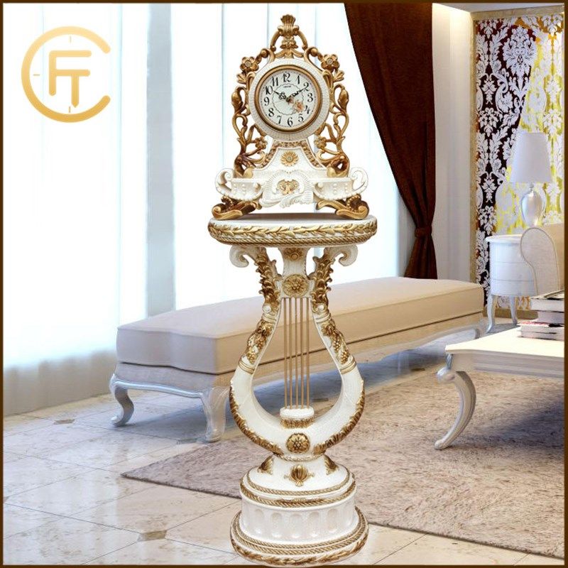 积匠落地钟客厅欧式座钟别墅立式钟表电视柜旁摆件现代简约装饰品