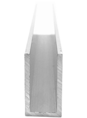 铝合金U型槽14X25X2包边扣条玻璃卡槽氧化铝槽铝合金型材边框槽铝