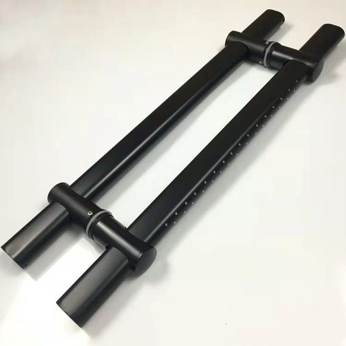 加厚玻璃门不锈钢把手木门大门可调孔距椭圆扁管活动推拉门大拉手