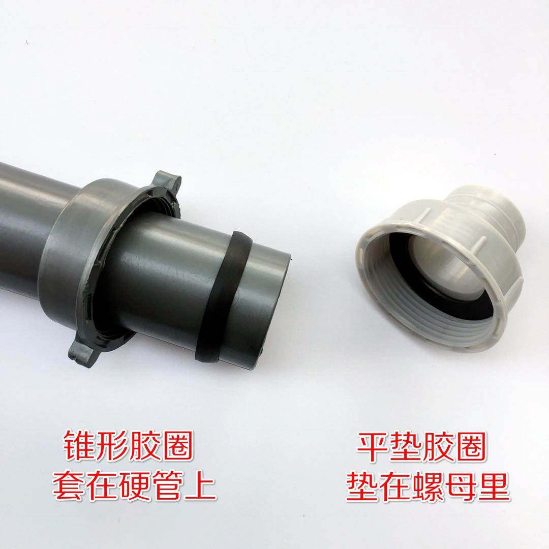 欧派malio厨房水槽下水管斜垫圈洗菜盆排水管配件锥型密封圈A