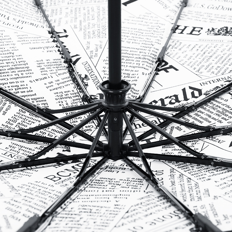 双层10骨全自动伞女折叠星空三折雨伞男个性创意两用晴雨伞学生伞