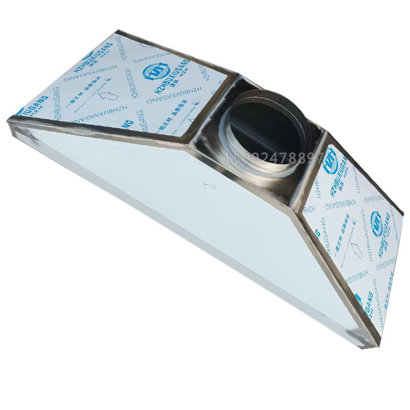 不锈钢油烟机商用烟罩定制食堂厨房饭店排烟罩风机排风集气罩