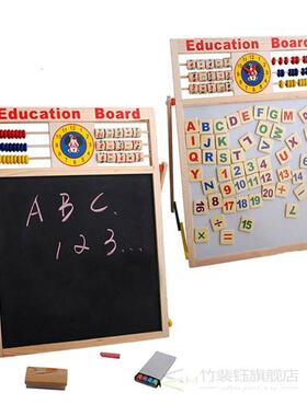 好货Abacus Wooden Letters Numbers Blackboard Magnetic Board