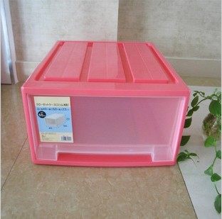 极速单层抽屉式收纳柜塑料收纳盒整理箱收纳箱储物箱大号透明储物
