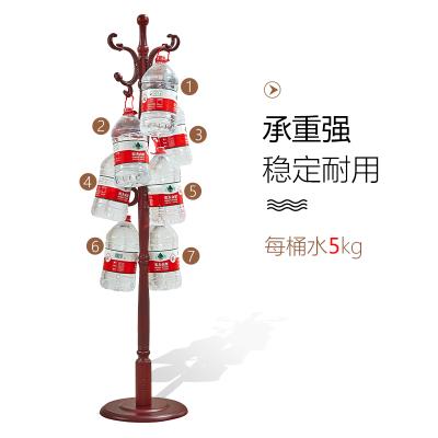 家用室内实木衣帽架落地衣架卧室挂衣架单杆式木质衣帽架晾衣架