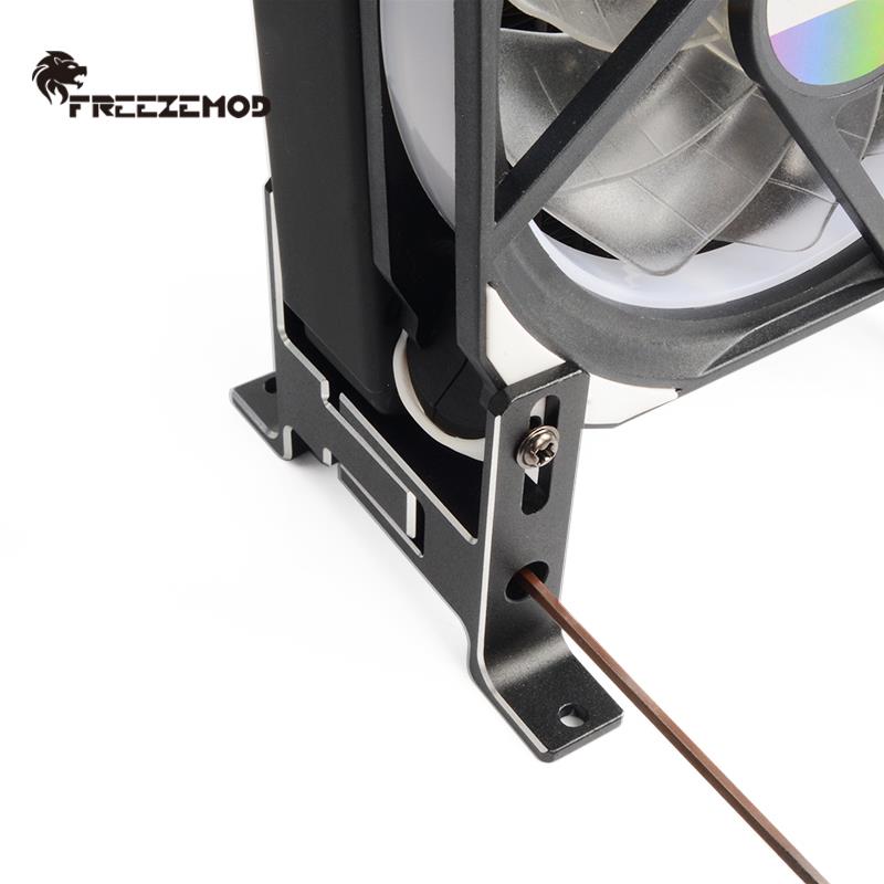 FREEZEMOD水冷散热排支架全铝合金桌面安装架PJ-LSZJ通用CNC加工