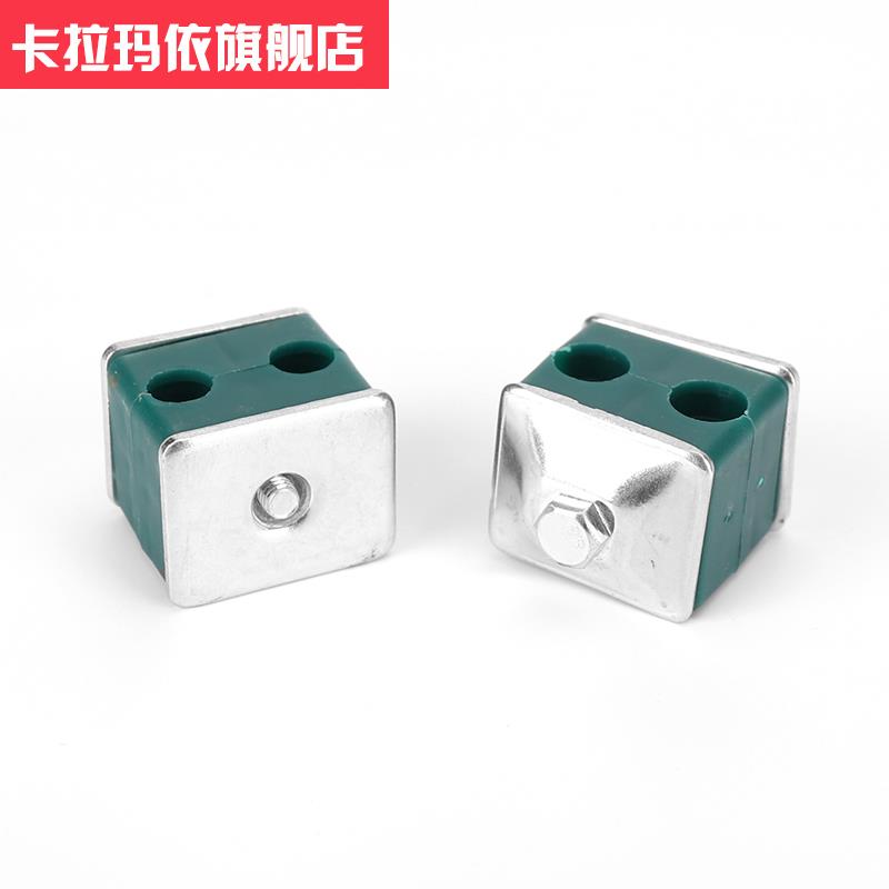 轻型双孔管夹管卡液压船用塑料管卡双联固定机械卡箍夹子8-42mm