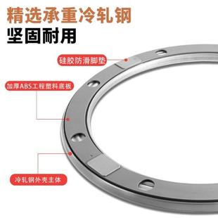 餐桌转盘底座轴承转心实木大理石玻璃饭酒店家用静音吸盘旋转圆盘