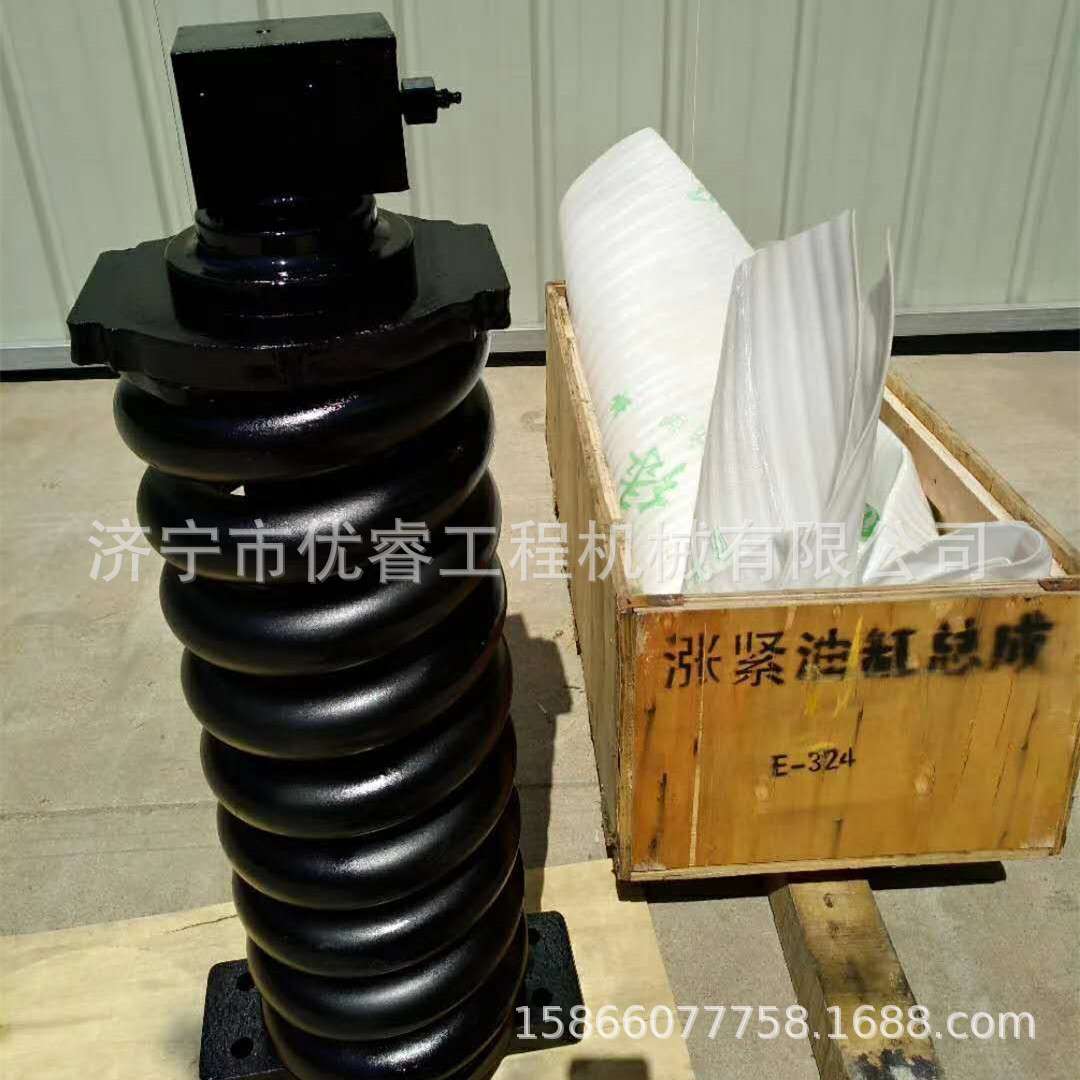 挖机底盘件 E324挖掘机张紧油缸 CAT326涨紧油缸总成