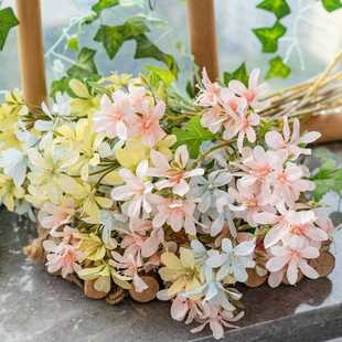 直销新款香雪兰跳舞兰仿真花家庭装饰婚庆手捧花路引花墙假花MW66