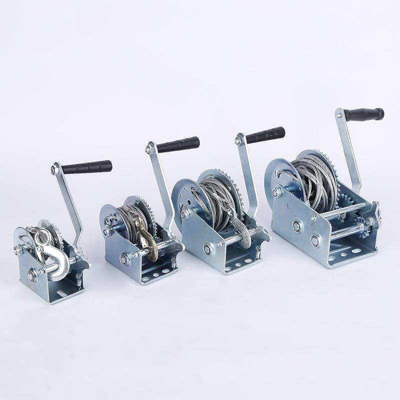直销新款煜达索具提升牵引机 自锁手动绞盘自锁多规格手摇绞盘