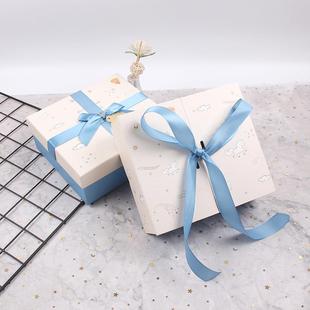 直销新款现货新款礼品盒精美对开翻盖礼物盒天地盖包装盒简约可爱