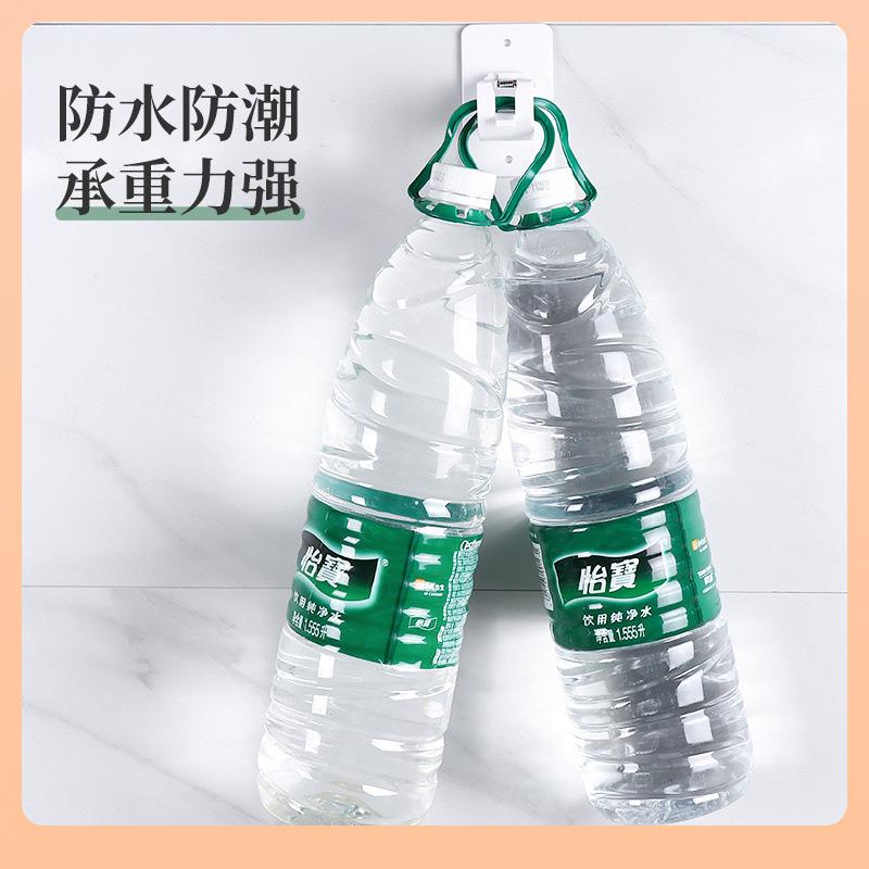 直销新款?7Y免打孔窗帘杆夹门帘杆托浴帘杆支撑托卡扣伸缩杆挂粘