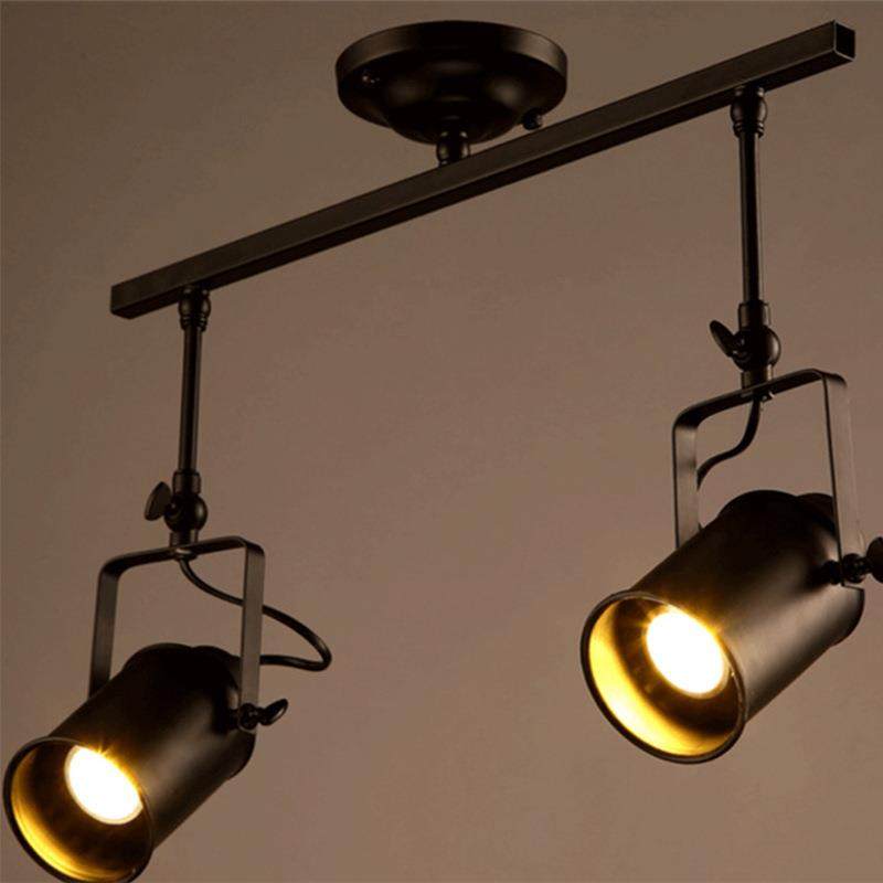 直销新款美式复古吸顶射灯 铁艺创意个性吧台服装店筒灯轨道工业,家装灯饰光源,智能吊灯,淘宝优惠券,粉丝福利购,淘宝优惠卷