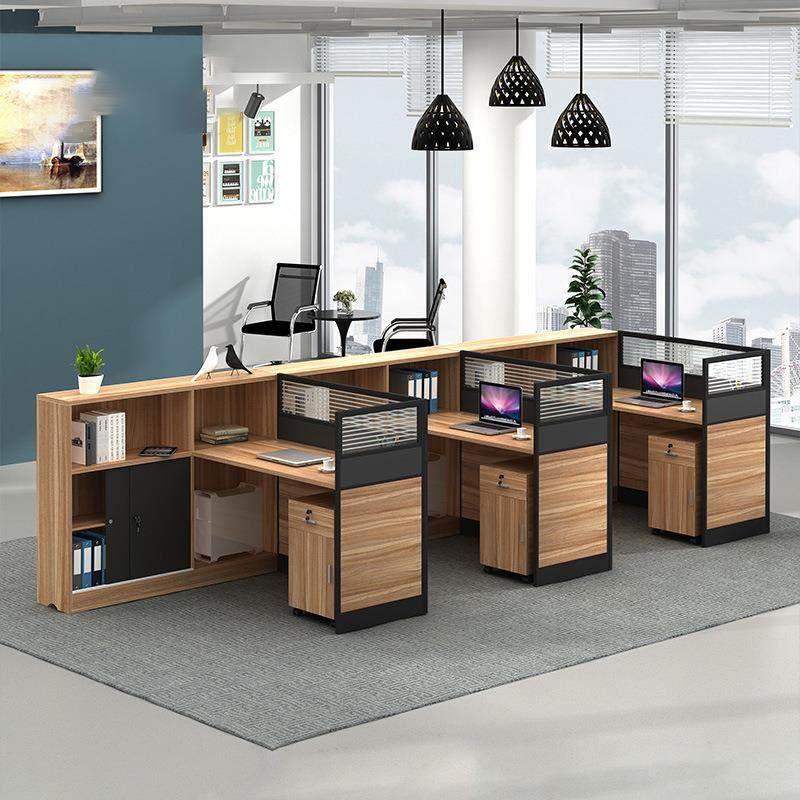 直销新款职员办公桌椅组合屏风员工卡座双人隔断财务办公室办公桌