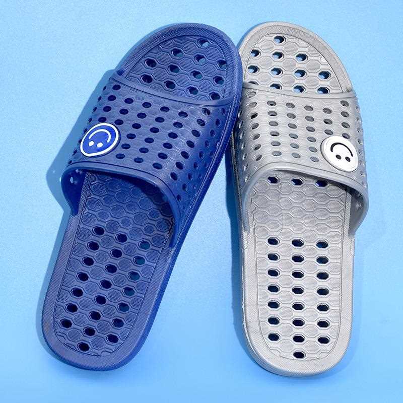 直销新款酒店宾馆洗澡拖鞋男夏室内家居防滑浴室漏水速干卫生间静