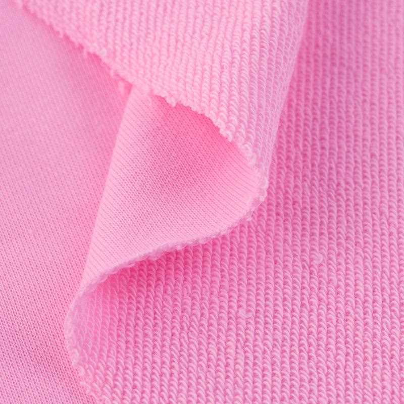 直销新款精梳全棉卫衣布加厚大毛圈鱼鳞针织布料秋冬运动套装卫衣