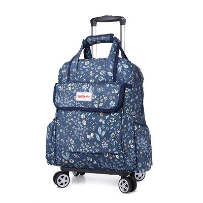 手提轻便拉杆包女万向轮印花旅行箱包拉杆袋拉杆箱16寸17寸20寸