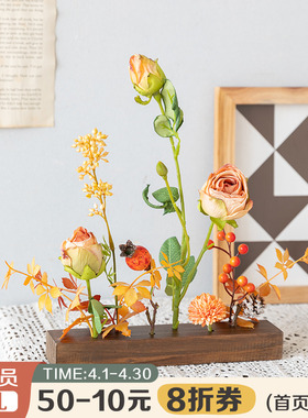 阿楹 窗台玄关电视柜子办公室桌面装饰摆饰ins花绿植拍摄布景道具