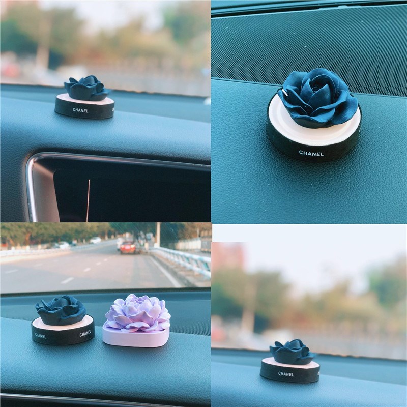 高雅墨蘭幸?；ㄜ囕d香薰擺件高級感車內(nèi)擴(kuò)香石汽車中控臺裝飾禮物