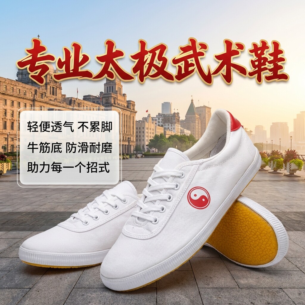 夏季帆布牛筋底透气耐磨太极鞋