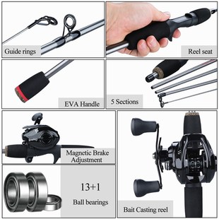 7.2 High and Set Combo Rod Reel Sougayilang 1BB Fishing