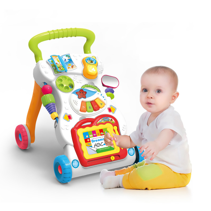 婴儿学步车助步车手推车 早教带音乐 防滑防侧翻带水箱手推车
