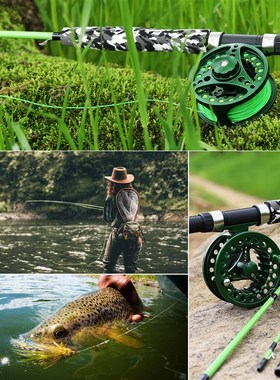 Sougayilang Fly Fishing Rod and Reel Multi-section Fly Fishi