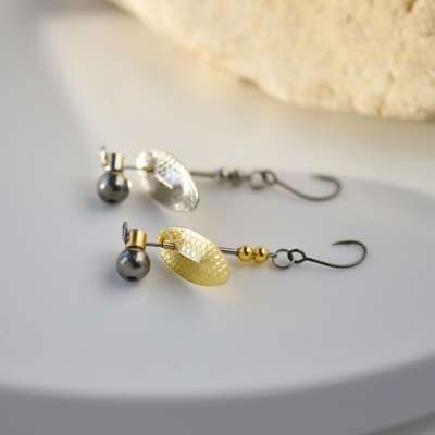 暗涌路亚微物飞旋单钩金银旋转亮片鳟鱼马口翘嘴鲈鱼新手破龟瓜子