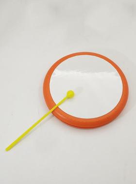 厂家直销 塑料手鼓 橙色 ABS环保塑料 便携 奥尔夫打击乐器