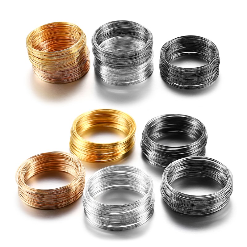 100Loops/Lot 0.6mm Memory Beading Steel Wire Beading Wire Fo