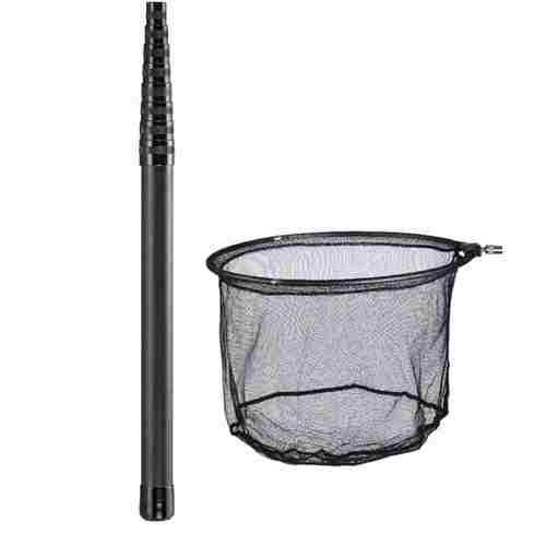 High Quality Carbon Fishing Net Fish Landing Hand Net Foldab