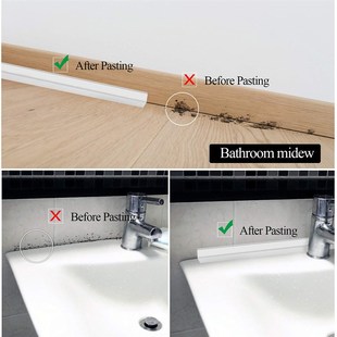 Bath Sealing PVC Shower Self White Sink Strip Bathroom Tape