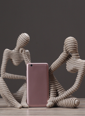 北欧简约人物创意摆件 家居书房客厅玄关酒柜样板房复古装饰品