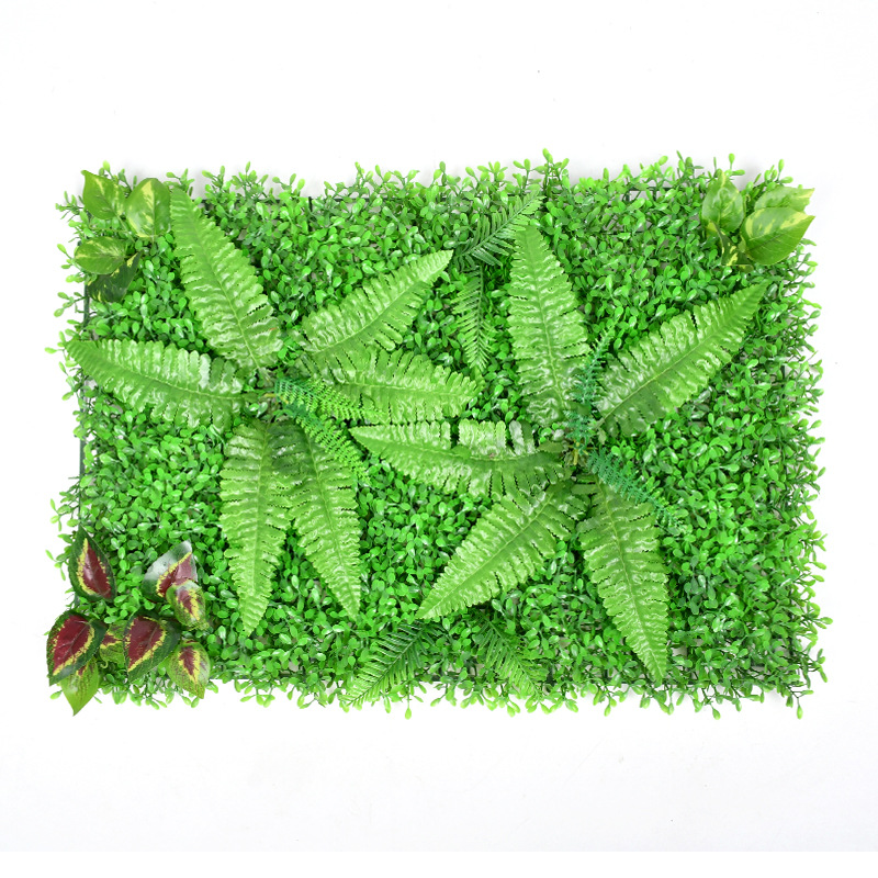 塑料仿真树叶草坪 仿真植物墙装饰背景草坪 米兰加配饰植物墙