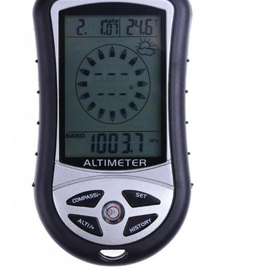 新品8 in 1 Electronic Handheld Compass Altimeter Barometer T