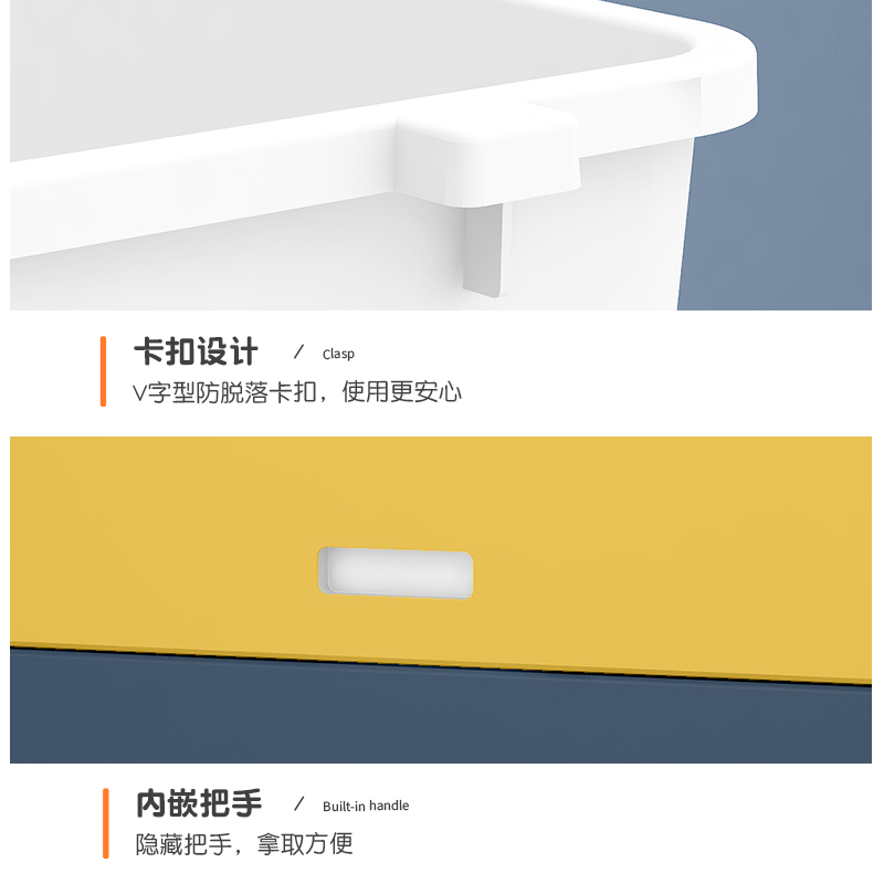 北欧时尚加厚塑料特大号抽屉式卧室家用宝宝衣服收纳斗柜置物柜子