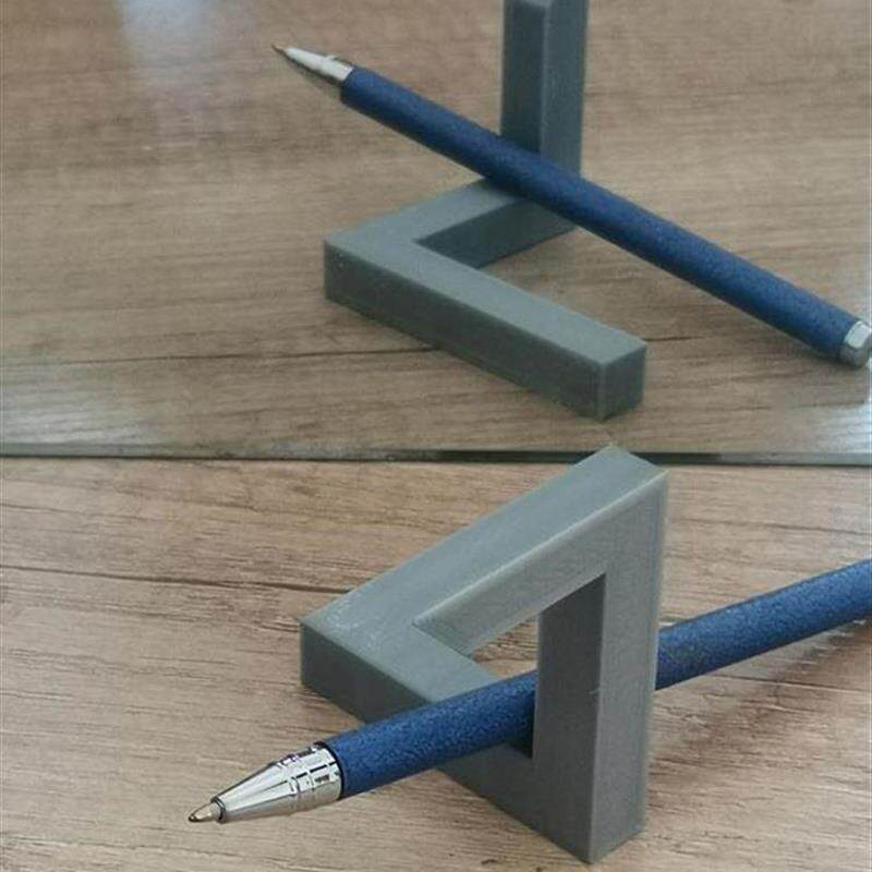 视觉错觉摆件D打印几何模型开放式彭罗斯 悖论 不可能三角形摆件