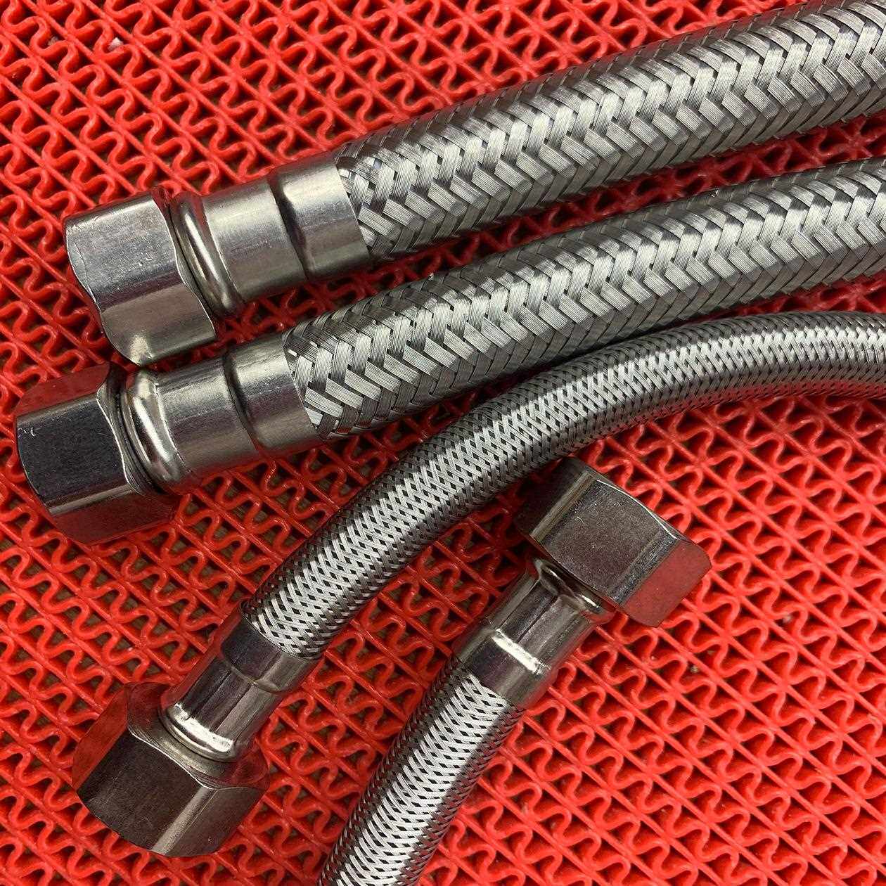 新款直销大流量304不锈钢编织软管进水管4分单冷龙头洗杯器进水接