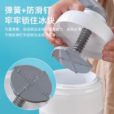 新款直销家用小型手动刨冰机破冰神器碎冰器手摇制作冰沙冰球绵绵
