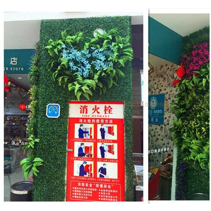 新款直销仿真米兰草坪豆瓣草皮装饰塑料草坪假草坪尤加利植物墙