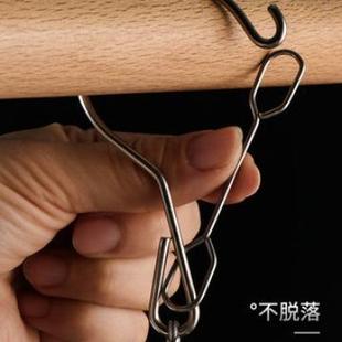 直销不锈钢家用晾衣架多夹子挂袜子架婴儿多功能晾内衣夹阳台 新款
