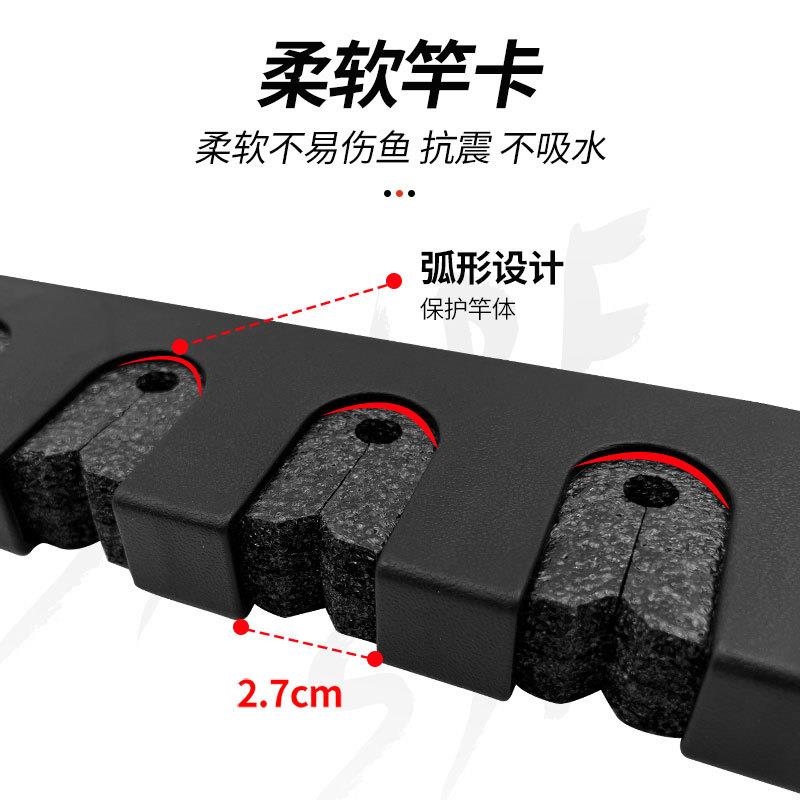 新款直销壁挂式垂直鱼竿架多功能鱼竿展示架路亚竿收纳架渔具手竿