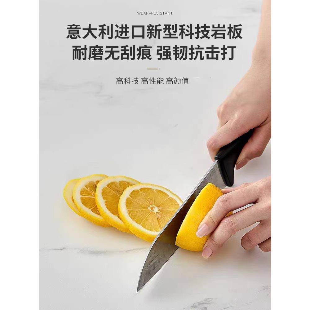 新款直销奶油风吧台桌家用客厅家庭小户型岩板餐边桌一体柜中岛台