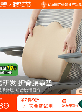 MedChiro金脊健山脊垫 护脊靠垫办公椅腰靠垫 久坐护腰垫汽车靠垫