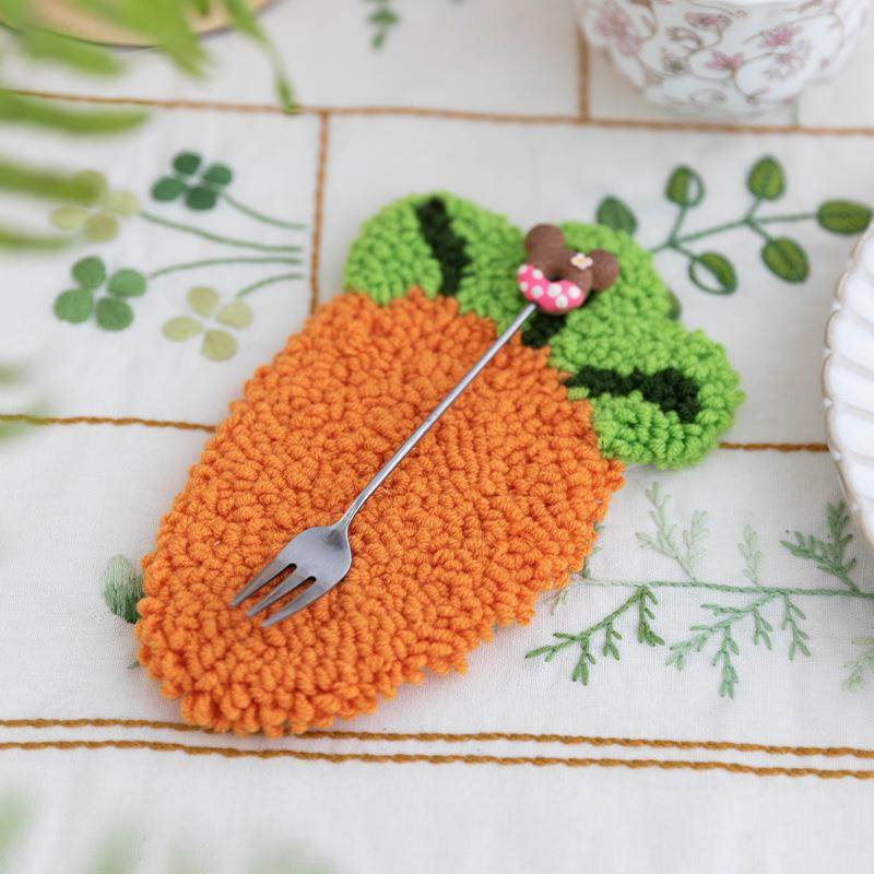 直销新款手工diy戳戳绣杯垫材料包创意水果新手零基础礼物亲手制,居家布艺,海绵垫/布料/面料/手工diy,淘宝优惠券,粉丝福利购,淘宝优惠卷