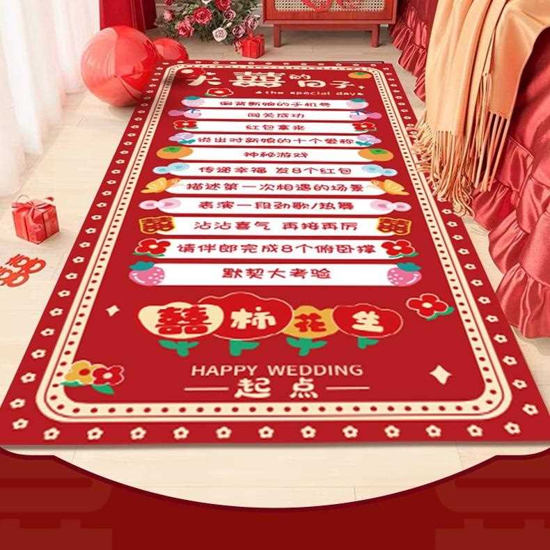 新款直销创意接亲滚滚乐结婚小游戏堵门整蛊拦门道具新郎婚礼用品