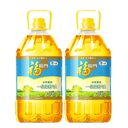 福临门食用油非转基因一级菜籽油厨房用油4L*4桶家庭装中粮出品